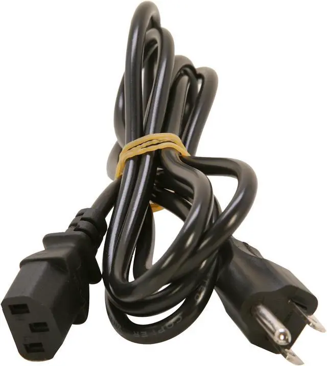 Alt view image 2 of 3 - KINGWIN Model PCD-06 6 ft. 3-Pin 18 AWG Heavy-Duty Power Cord Male to Female