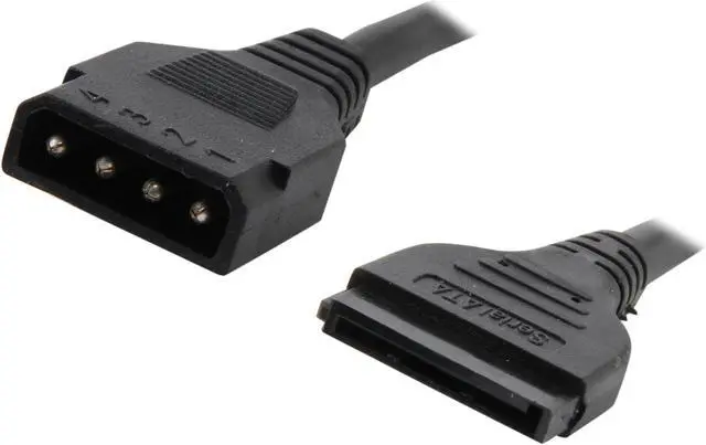 Main image of KINGWIN ML-02 5 in. 4 Pin Molex (M) to SATA (F) Power Adapter Cable