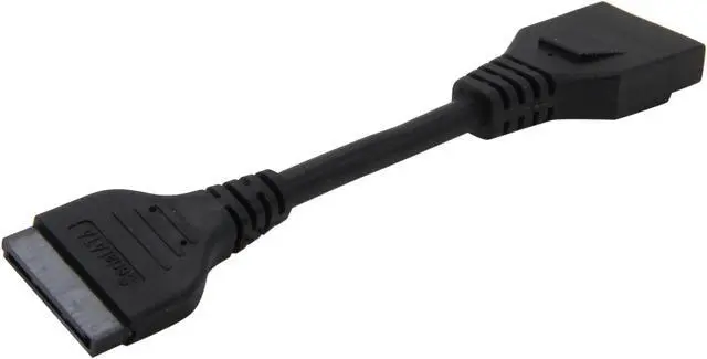 Alt view image 2 of 3 - KINGWIN ML-02 5 in. 4 Pin Molex (M) to SATA (F) Power Adapter Cable