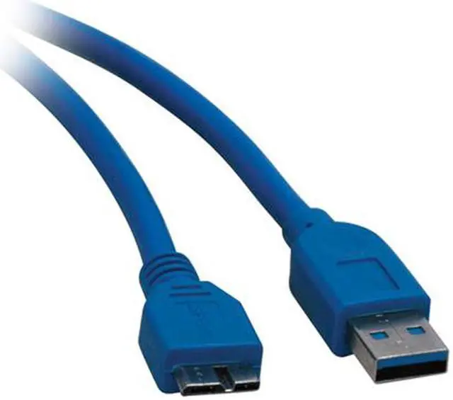 Alt view image 2 of 2 - Tripp Lite U326-003 Blue USB 3.0 Super Speed Device cable (A Male to Micro - B Male)
