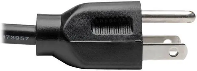 Alt view image 6 of 7 - Tripp Lite Universal Computer Power Cord, 10A, 18AWG (NEMA 5-15P to IEC-320-C13), 3-ft. (P006-003)