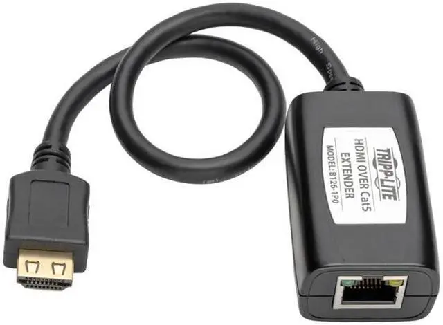 Alt view image 2 of 7 - Tripp Lite HDMI Over Cat5 / Cat6 Extender, Receiver for Video and Audio, 1080p at 60 Hz (B126-1P0)