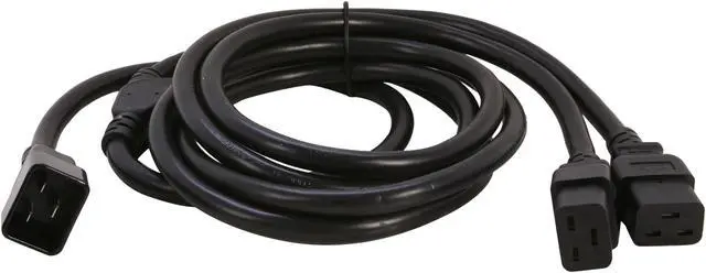 Alt view image 2 of 3 - Tripp Lite Model P036-006-2C19 6 ft. AC Power Splitter Cable