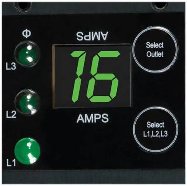 Alt view image 5 of 5 - Tripp Lite PDU3VN10L2120LV Monitored 120V single phase 16 A 10 ft 3-Phase 5.7 kW PDU
