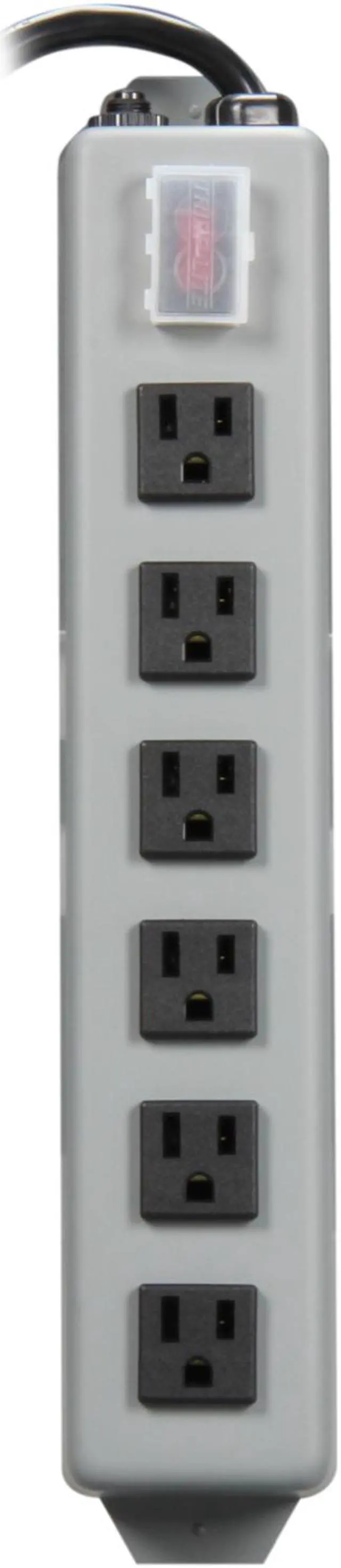 Alt view image 2 of 4 - TRIPP LITE 6SP 6 Outlets Power Strip 120V Input Voltage 6 ft. Cord Length