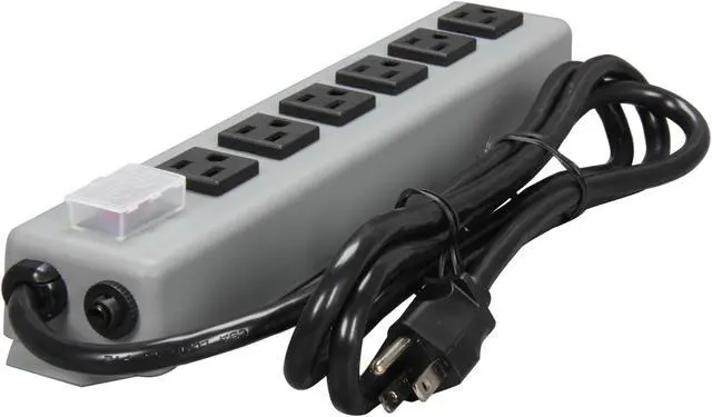 Alt view image 3 of 4 - TRIPP LITE 6SP 6 Outlets Power Strip 120V Input Voltage 6 ft. Cord Length