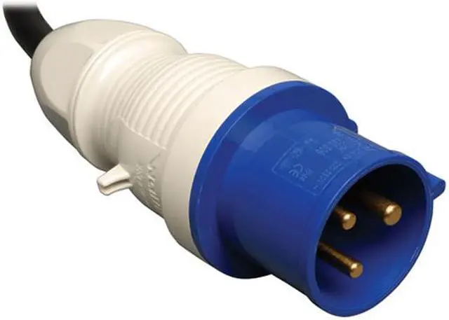 Alt view image 3 of 4 - Tripp Lite Monitored PDU, 7.4 kW Single-Phase 230V Outlets (12-C13, 4-C19), IEC-309 32A Blue, 12 Feet Cord, 2U (PDUMNH32HV)