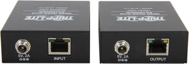Alt view image 4 of 5 - Tripp Lite HDMI Over Cat5 / Cat6 Extender Kit, Extended Range Transmitter & Receiver for Video & Audio, 1080p at 60Hz(B126-1A1)