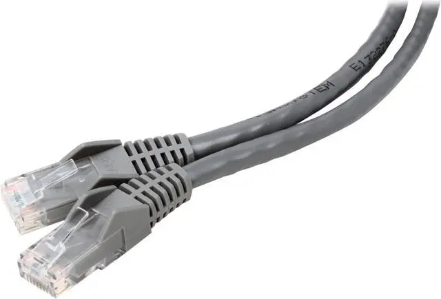 Main image of TRIPP LITE N201-015-GY 15 ft. Cat 6 Gray Gigabit Snagless Molded Patch Cable (RJ45 M/M)