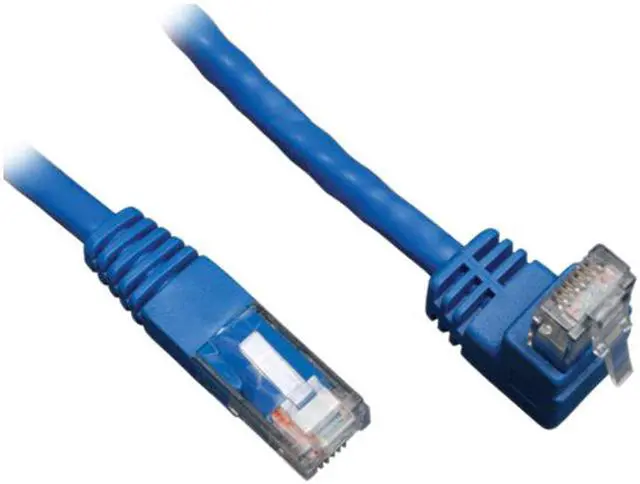 Alt view image 2 of 3 - TRIPP LITE N204-005-BL-UP 5 ft. Cat 6 Blue Gigabit Up Angle to Straight Patch Cable