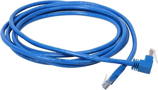 Alt view image 2 of 3 - TRIPP LITE N204-010-BL-UP 10 ft. Cat 6 Blue Gigabit Up Angle to Straight Patch Cable