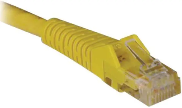 Main image of TRIPP LITE N201-004-YW 4 ft. Cat 6 Yellow Gigabit Snagless Molded Patch Cable
