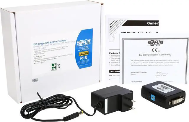 Alt view image 6 of 6 - Tripp Lite B120-000-SL DVI Single Link Signal Extender (DVI F/F)