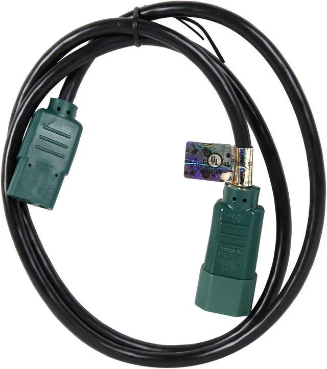 Alt view image 2 of 3 - Tripp Lite Model P004-004-GN 4 ft. 18 AWG Power Cord w/ Green Connectors