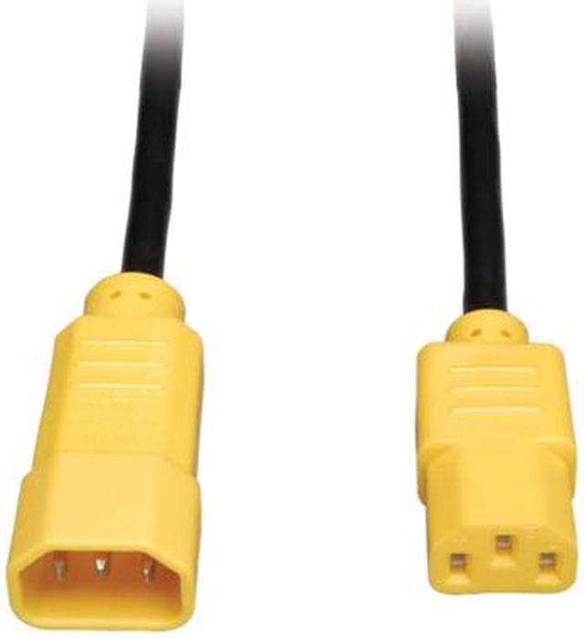 Main image of Tripp Lite Model P004-004-YW 4 ft. 18 AWG Power Cord w/ Yellow Connectors