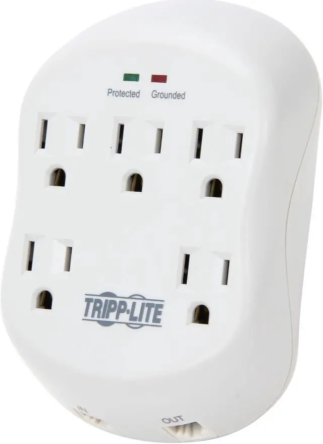Main image of TRIPP LITE SK5TEL-0 5 Outlets 1080 joules Wallmount Direct Plug-In Protect It! Surge Suppressor