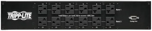 Alt view image 2 of 7 - Tripp Lite PDUMH30ATNET Switched 2U 120V 30A 10 Feet Power Distribution Unit