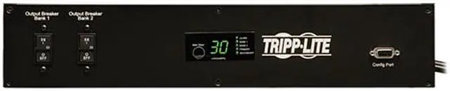 Alt view image 2 of 6 - Tripp Lite PDUMH30HVAT Single Phase 30A 208V Auto Transfer Switch / ATS Metered PDU with Solid State Switching