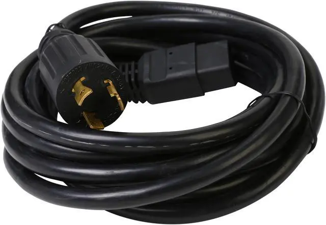 Alt view image 2 of 3 - Tripp Lite Model P040-014 14 ft. 12AWG Heavy Duty Power Cord (IEC-320-C19 to NEMA L6-20P)