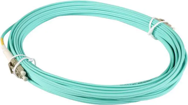 Alt view image 2 of 3 - Tripp Lite N820-10M 32.81 ft. 10Gb Aqua Duplex Multimode 50/125 Fiber Patch Cable