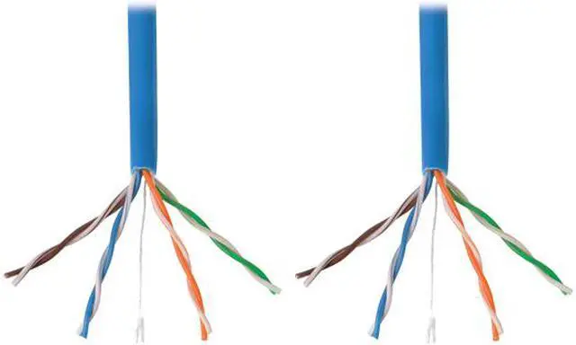 Alt view image 2 of 3 - Tripp Lite Cat 5/Cat5e  Bulk Solid-Core PVC Cable, 350 MHz, Blue, 1000 ft. (N022-01K-BL)