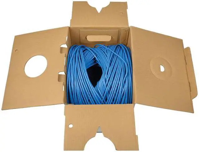 Alt view image 3 of 3 - Tripp Lite Cat 5/Cat5e  Bulk Solid-Core PVC Cable, 350 MHz, Blue, 1000 ft. (N022-01K-BL)