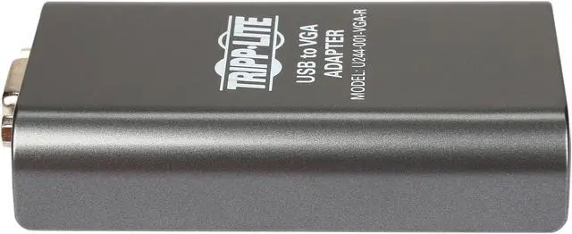 Alt view image 4 of 7 - Tripp Lite USB 2.0 to VGA Dual/Multi-Monitor External Video Graphics Card Adapter, 128 MB SDRAM, 1080p @ 60hz (U244-001-VGA-R)