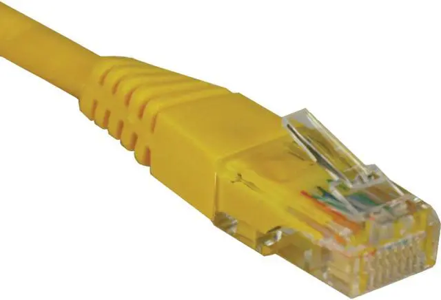 Main image of Tripp Lite 15-ft. Cat5e 350MHz Snagless Molded Cable (RJ45 M/M) - Yellow
