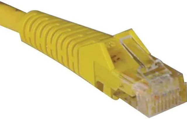 Main image of Tripp Lite 1-ft. Cat5e 350MHz Snagless Molded Cable (RJ45 M/M) - Yellow