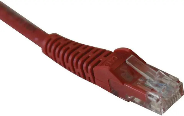 Main image of Tripp Lite 3-ft. Cat5e 350MHz Snagless Molded Cable (RJ45 M/M) - Red