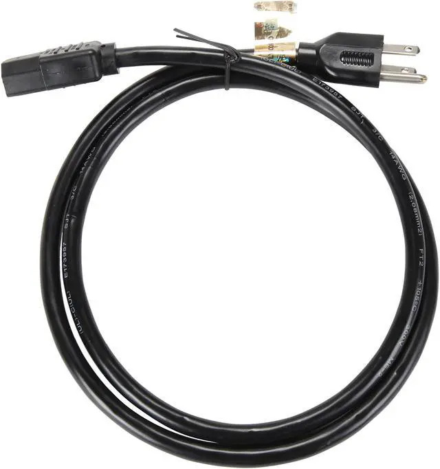 Alt view image 2 of 3 - Tripp Lite Heavy-Duty Power Cord, 15A, 14AWG (NEMA 5-15P to IEC-320-C15), 4-ft. (P019-004)