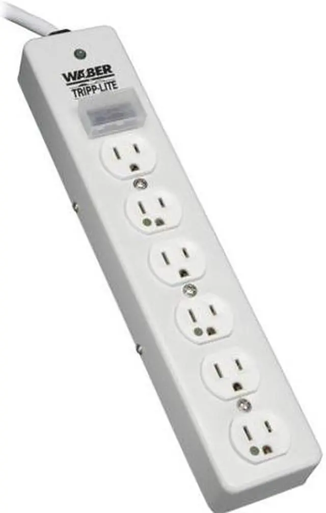 Main image of Tripp Lite - SPS610HGRA - Tripp Lite SPS610HGRA 6-Outlets Surge Suppressor - 6 x NEMA 5-15R - 1.80 kVA - 1050 J - 125 V