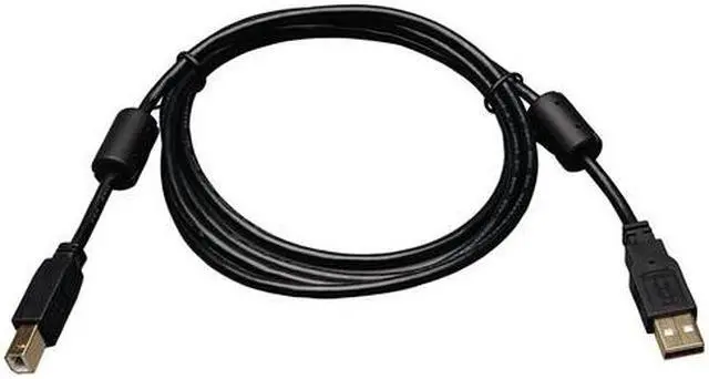 Main image of Tripp Lite 3-ft. USB2.0 A/B Gold Device Cable with Ferrite Chokes (A Male to B Male)