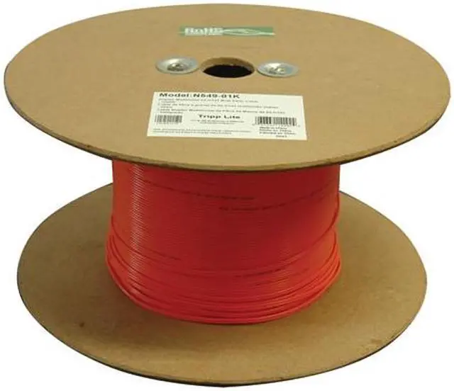 Main image of Tripp Lite Duplex Multimode 62.5/125 LSZH Fiber Optic Cable, 1000-ft. Bulk (N549-01K)