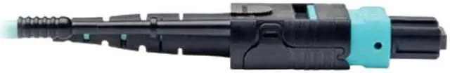 Alt view image 2 of 3 - Tripp Lite 2 Meter MTP / MPO Patch Cable, 12 Fiber, 40GbE Aqua OM3 Plenum