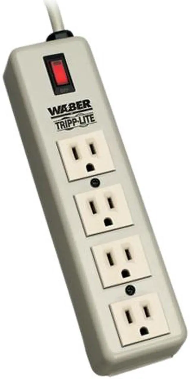 Main image of Waber-by-Tripp Lite 4-Outlet Power Strip with 6-ft. Cord