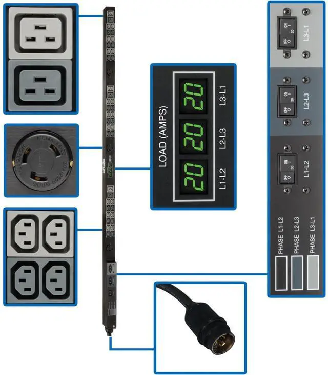 Main image of Tripp Lite Metered PDU3MV6H50A 45-Outlets PDU