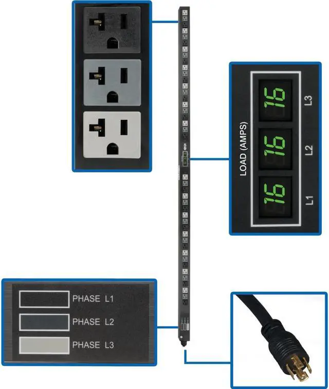 Main image of Tripp Lite 3-Phase Metered PDU