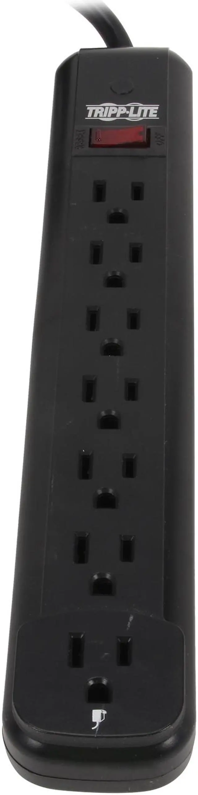 Alt view image 2 of 5 - TRIPP LITE POWER IT! PS712B 7 Outlets Power Strip 120V (110-125V) Input Voltage 1800 W Maximum Power 12 ft. Cord Length