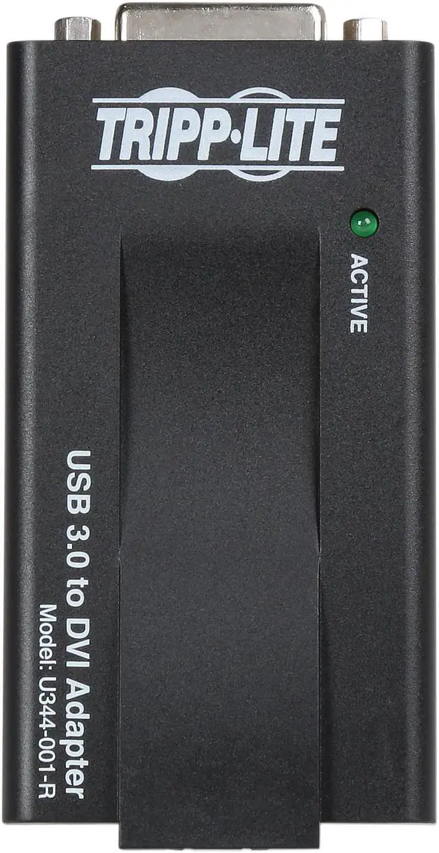 Alt view image 2 of 7 - Tripp Lite U344-001-R USB 3.0 SuperSpeed to VGA-DVI Adapter, 512MB SDRAM – 2048x1152, 1080p