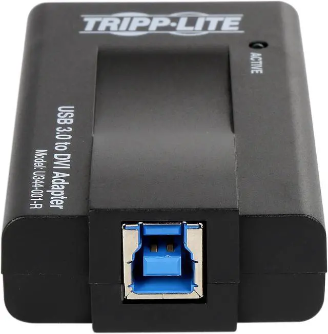 Alt view image 3 of 7 - Tripp Lite U344-001-R USB 3.0 SuperSpeed to VGA-DVI Adapter, 512MB SDRAM – 2048x1152, 1080p