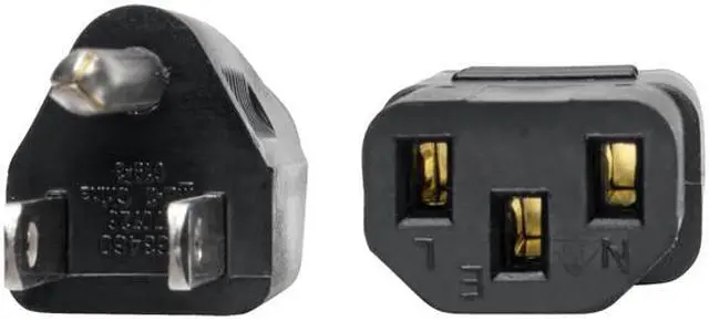 Alt view image 3 of 7 - Tripp Lite Universal Computer Power Cord, 10A, 18AWG (NEMA 5-15P to IEC-320-C13), 15-ft. (P006-015)