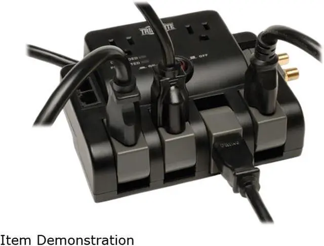 Alt view image 4 of 4 - Tripp Lite TLP606RNET Surge Suppressor