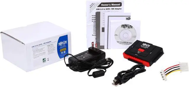 Alt view image 7 of 7 - Tripp Lite USB 2.0 to Serial ATA (SATA) and IDE Adapter for 2.5in / 3.5in / 5.25in Hard Drives (U238-000-1)