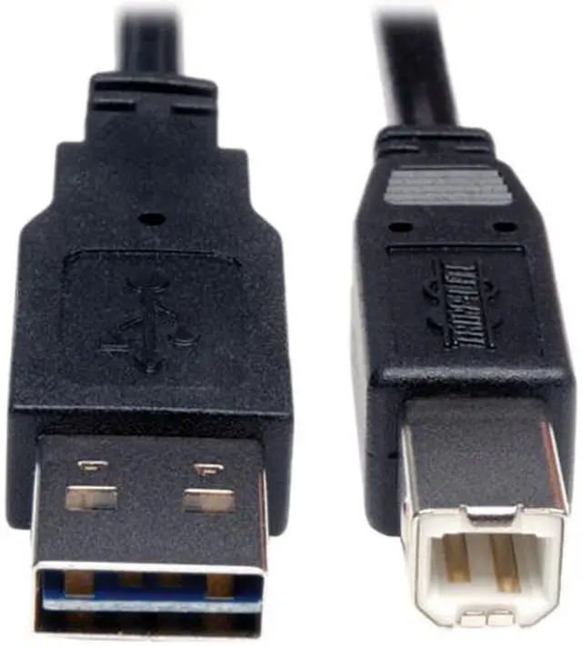 Main image of Tripp Lite Universal Reversible USB 2.0 A-Male to B-Male Device Cable - 10ft