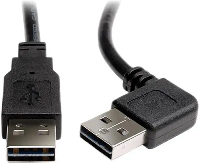 Main image of Tripp Lite Universal Reversible USB 2.0 Right Angle A-Male to A-Male Cable - 3ft