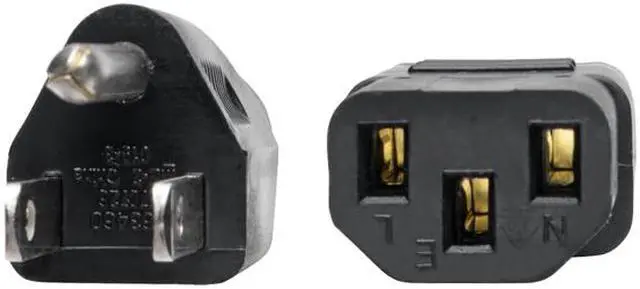 Alt view image 3 of 6 - Tripp Lite Universal Computer Power Cord, 10A, 18AWG (NEMA 5-15P to IEC-320-C13), 1-ft. (P006-001)