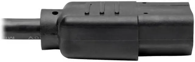 Alt view image 4 of 6 - Tripp Lite Model P006-008-13A 8 ft. Black 16AWG, SJT, 13A, 125V NEMA 5-15P to IEC-320-C13 Power Cord Male to Female