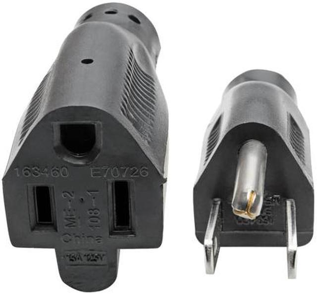 Alt view image 3 of 7 - Tripp Lite Heavy-Duty Power Extension Cord, 15A, 14AWG (NEMA 5-15P to NEMA 5-15R), 3-ft. (P024-003)