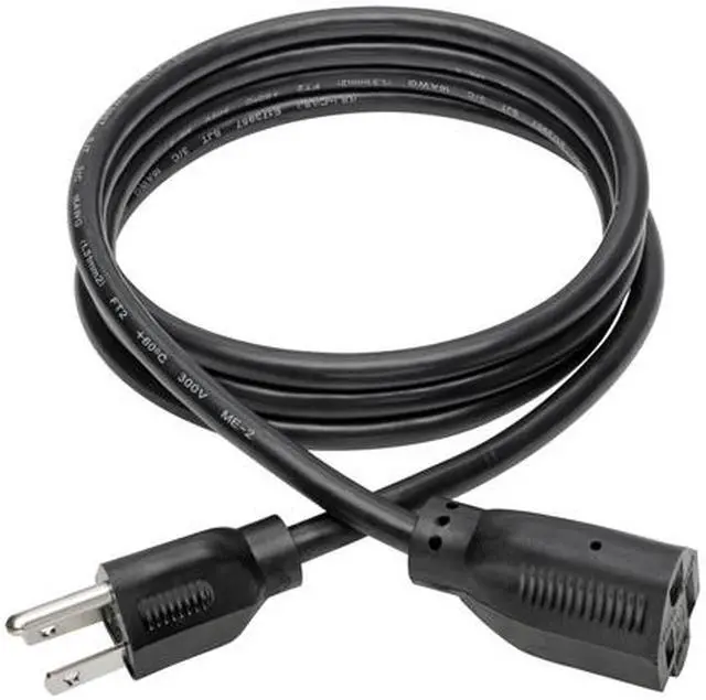Alt view image 2 of 7 - Tripp Lite Standard Power Extension Cord, 13A, 16AWG (NEMA 5-15P to NEMA 5-15R), 6-ft. (P024-006-13A)